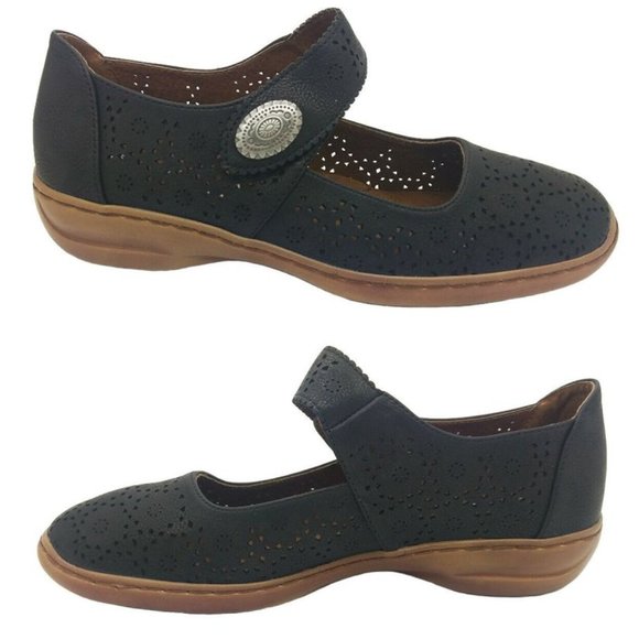 LORELLA Shoes Ladies Shoes Lorella Elaine Black Mary Jane Casual